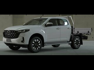 2025 Mazda BT-50 Mazda G 6AUTO 3.0L DUAL CAB CHASSIS XTR 4X4 Cab Chassis (White) New Car Thumbnail